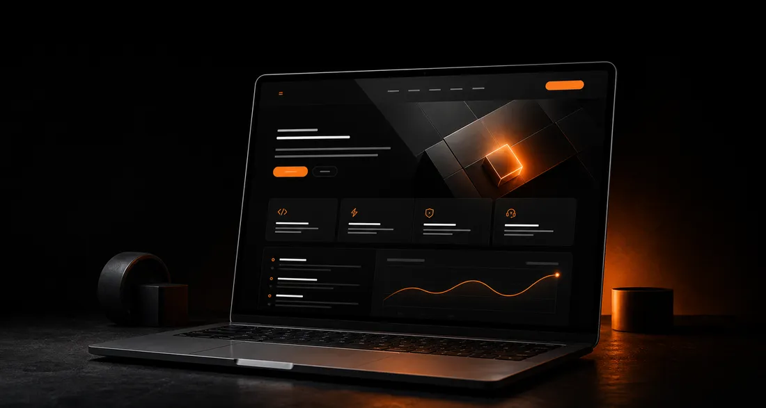 Dummy website dashboard preview